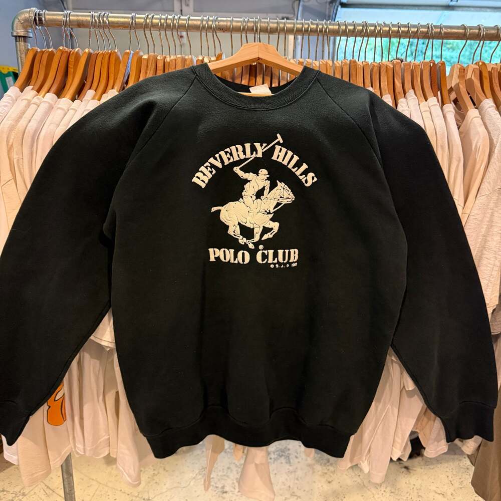 Vintage Beverly Hills Polo Club Black Sweatshirt